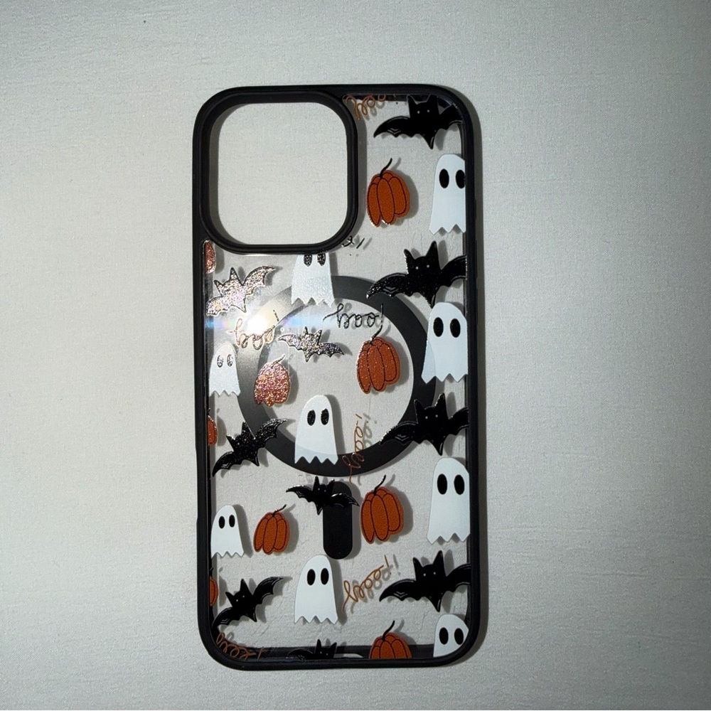 Halloween Themed Phone Case - Black and White IPhone 16 pro max